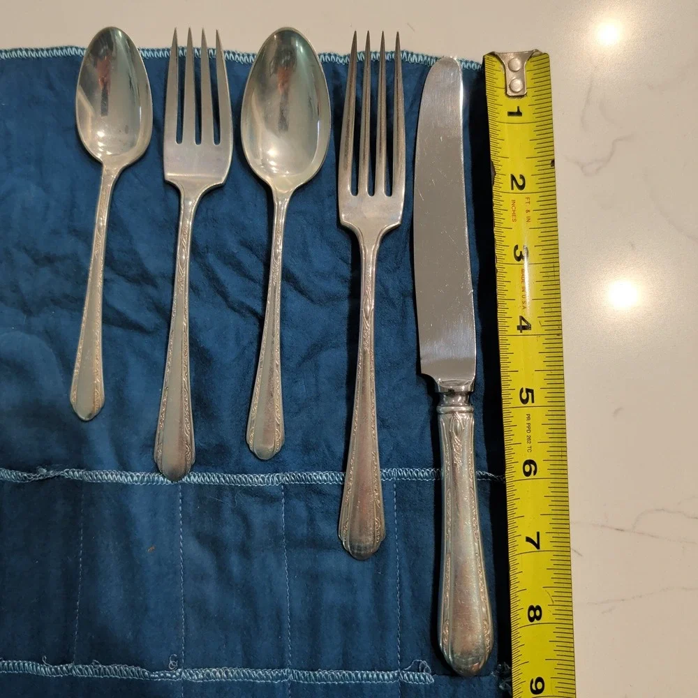 Towle Chased Diana Sterling Silver Flatware Set 39 Pieces Pat 1928 No Monogram